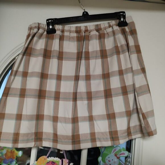 New Wonder Nation Khaki Pleated Skort Size Girl's 14/16 plus - Picture 2 of 2